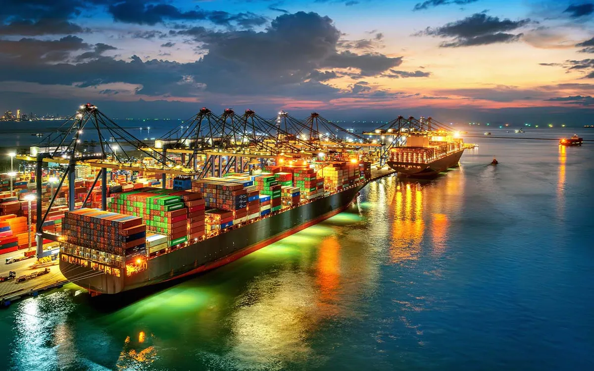 Container port logistics