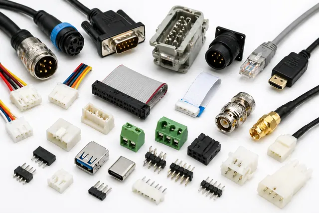 Connectors and cables sourcing product examples