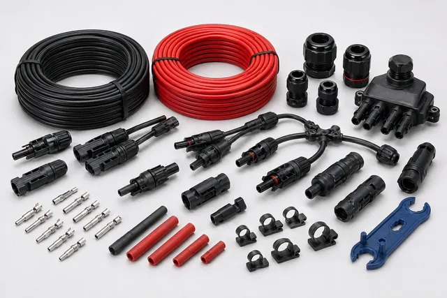 Solar cables and connectors sourcing product examples