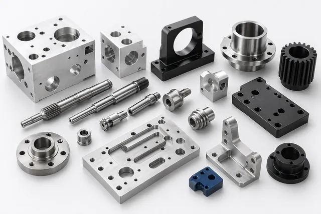 Custom mechanical parts sourcing product examples