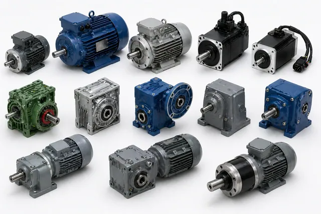 Motors and reducers sourcing product examples