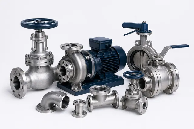 Pumps and valves sourcing product examples