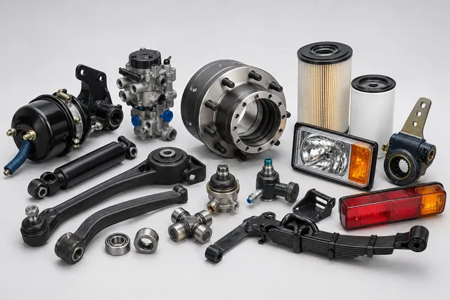 Truck parts sourcing product examples